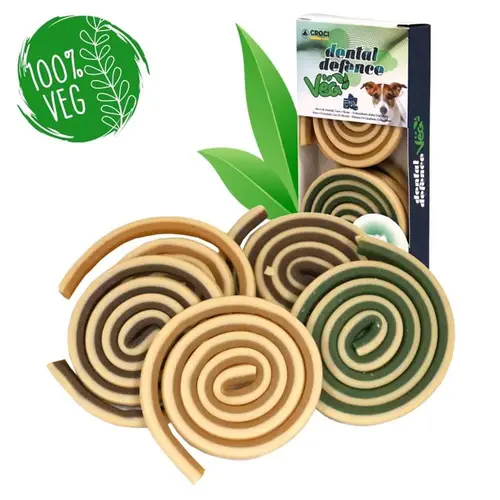DENTAL-VEG ролл с арахисом, кокосом и мятой лакомство для собак 100 г (8023222252349)