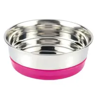 Croci Neon миска на гумці 0.2 л 12x12 см - нержавіюча, рожевий (8023222140011) 