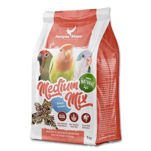 Perlyna Stepu Medium Mix корм для середніх папуг 1 кг (4820249830048)