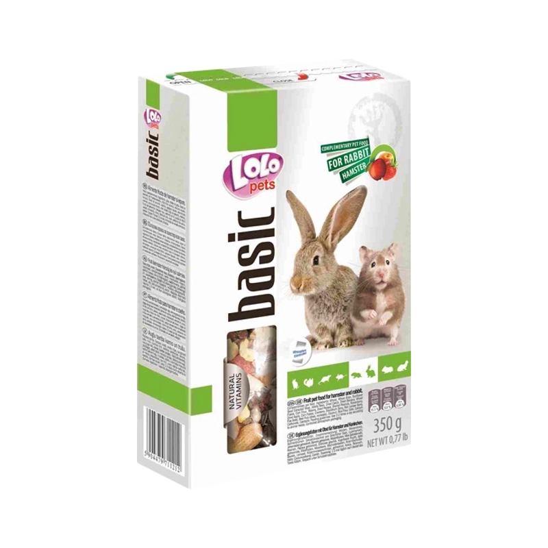 Lolopets фруктовий корм для хом'яка та кролика 350 г (5904479711212) 
