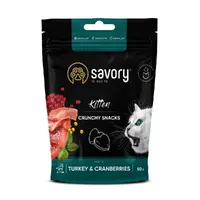 Savory Kitten Crunchy Snacks ЛАСОЩІ Холістік кошенята (для росту) 50 г 