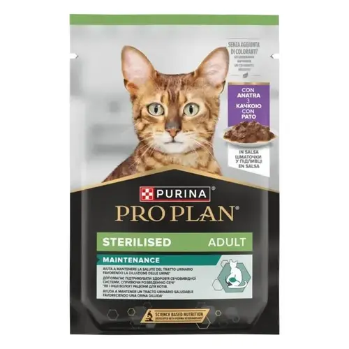 Purina Pro Plan Sterilised Adult ВОЛОГИЙ КОРМ Холістік коти (з качкою) 85 г
