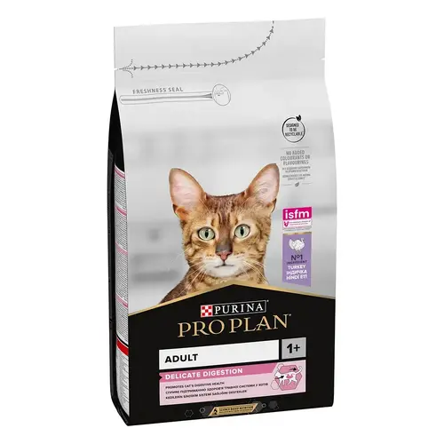 Purina Pro Plan Adult Delicate Digestion сухий корм для котів з чутливим травленням 1.5 кг - з індичкою (3222270884136)