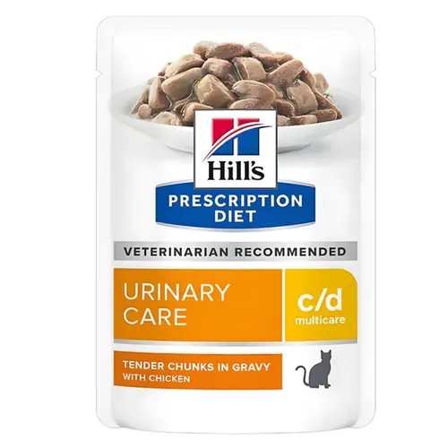 Hill's Prescription Diet c/d Multicare вологий корм для котів для лікування сечових проблем 85 г - з куркою (52742118819)