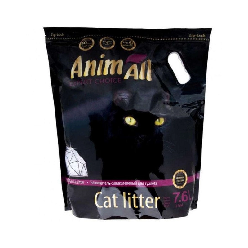 AnimAll Premium Фіолетовий аметист наповнювач для котячого туалету 7.6 л - силікагелевий (2000981045401) 