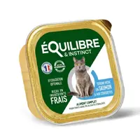 Equilibre&Instinct Frais Sterilized ВОЛОГИЙ КОРМ Економ коти (паштет з лососем та кабачком) 85 г 