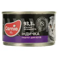 Carnie влажный корм для кошек 90 г - мясной паштет с индейкой (4820255190501) 