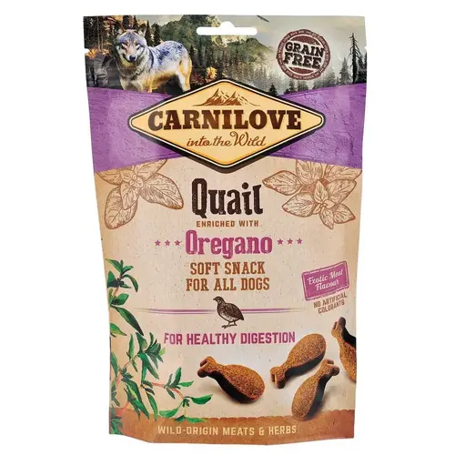 Carnilove GF Snack Quail&Oregano Soft Snack ЛАСОЩІ Холістік собаки (з перепелом та орегано) 200 г