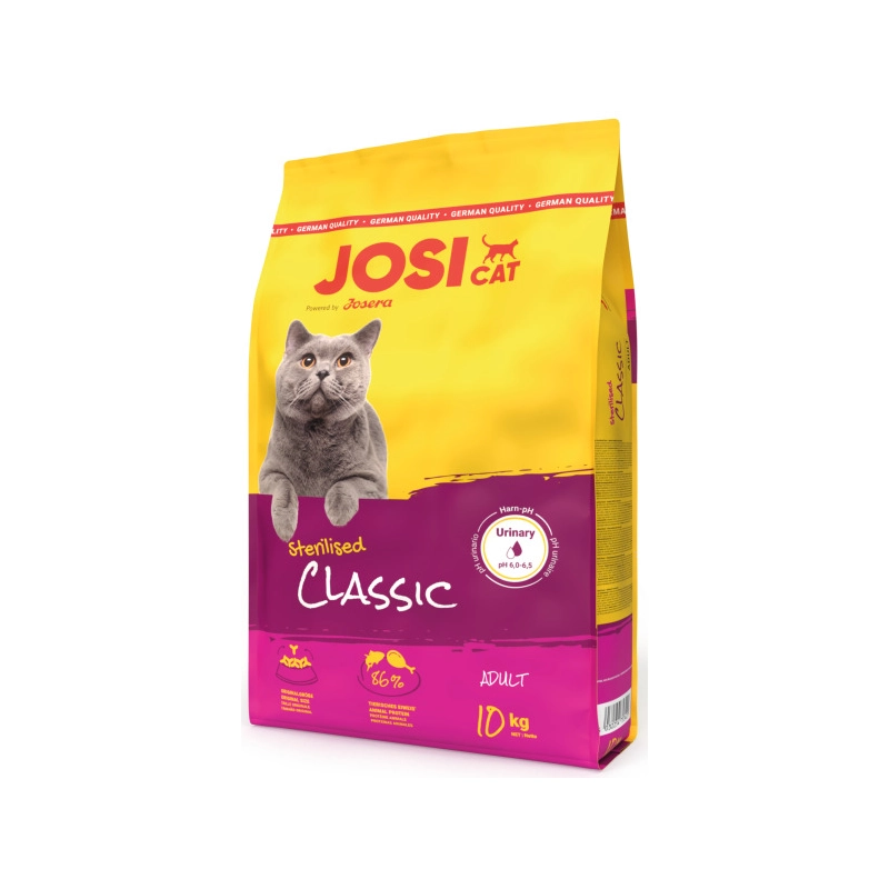 JosiCat Classic Sterilised СУХИЙ КОРМ Економ коти (з лососем) 10 кг 