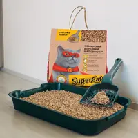 SuperCat наповнювач для котячого туалету 2.1 кг - грудкуючий (4823089326504)  - фото 3