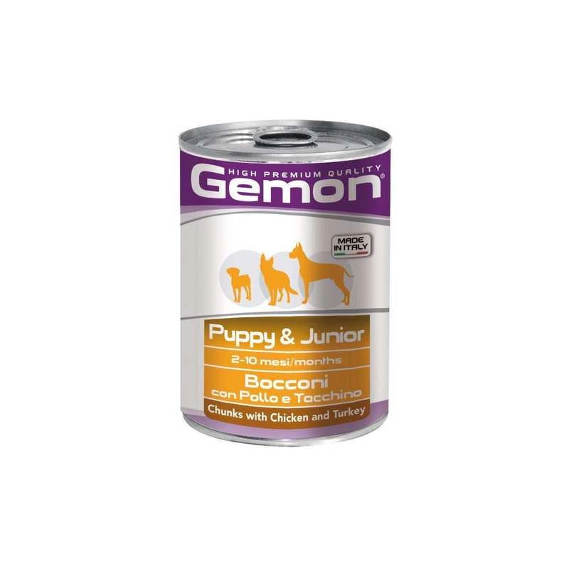 Gemon Dog Wet Puppy & Junior влажный корм для собак 415 г - с курицей и индейкой (8009470387866) 
