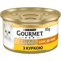 Gourmet Gold влажный корм для кошек 85 г - с курицей в соусе Де-Люкс (7613036705103) 