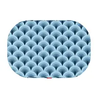 WAUDOG Relax лежак для собак 55х40 см - зі змінним чохлом та малюнком Хвилі (4823089342382) 