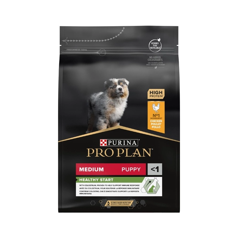 Purina Pro Plan Medium Puppy 1< Healthy Start СУХИЙ КОРМ Супер-преміум цуценята середніх порід (з куркою) 3 кг 