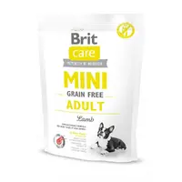 Brit Care MINI Grain-Free ADULT Lamb сухий корм для собак дрібних порід беззерновий 400 г - з ягням (8595602520114) 