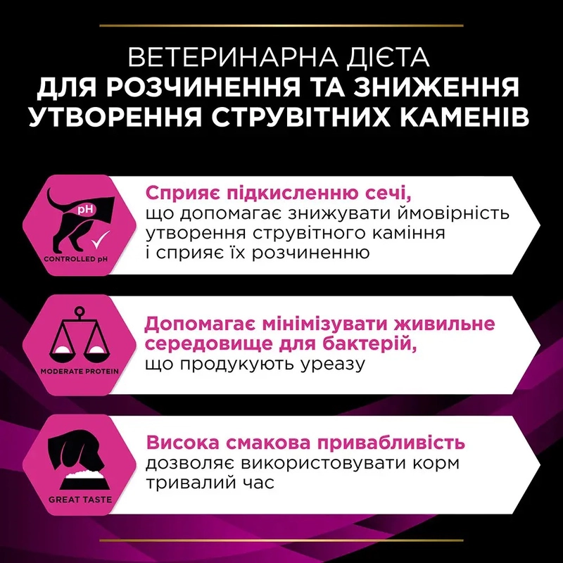 Purina Pro Plan VETERINARY DIETS UR URINARY СУХИЙ КОРМ-ДІЄТА Холістік собаки (при хворобах сечовивідної системи) 1.5 кг  - фото 3
