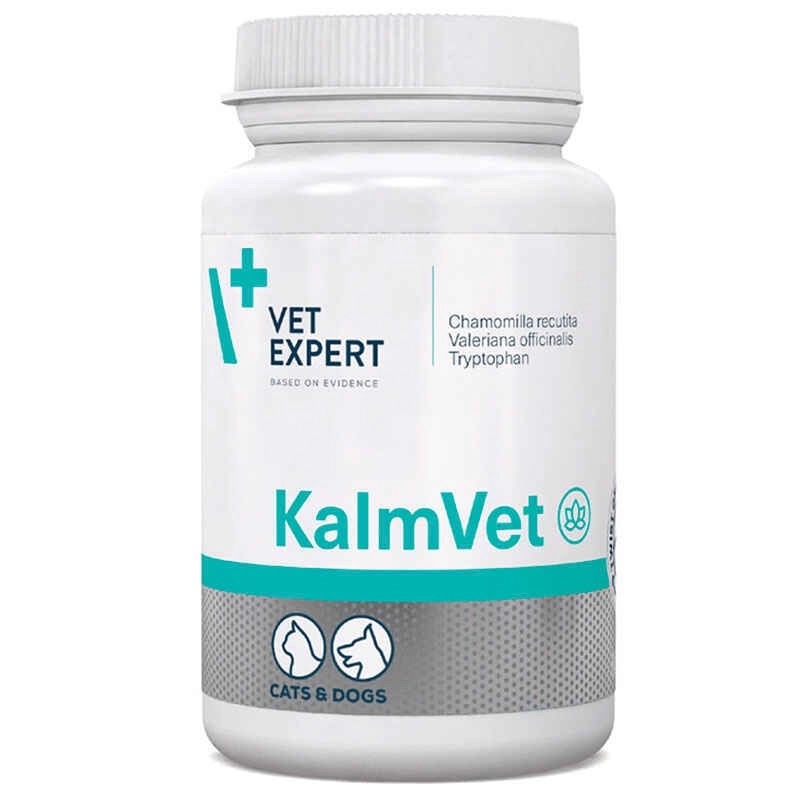 Vet Expert KalmVet харчова добавка для котів і собак 1 капсула - для зменшення симптомів стресу (5907752658709) 