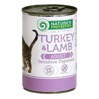 Nature's Protection Sensitive Digestion вологий корм для котів з чутливим травленням 400 г - з індичкою (4771317246356) 