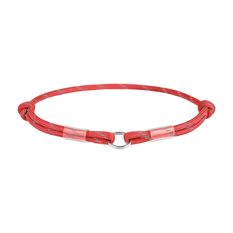 WAUDOG Smart ID шнурок від адресника S - світловідбиваючий, з паракорду, червоний (4823089334462)  - фото 1