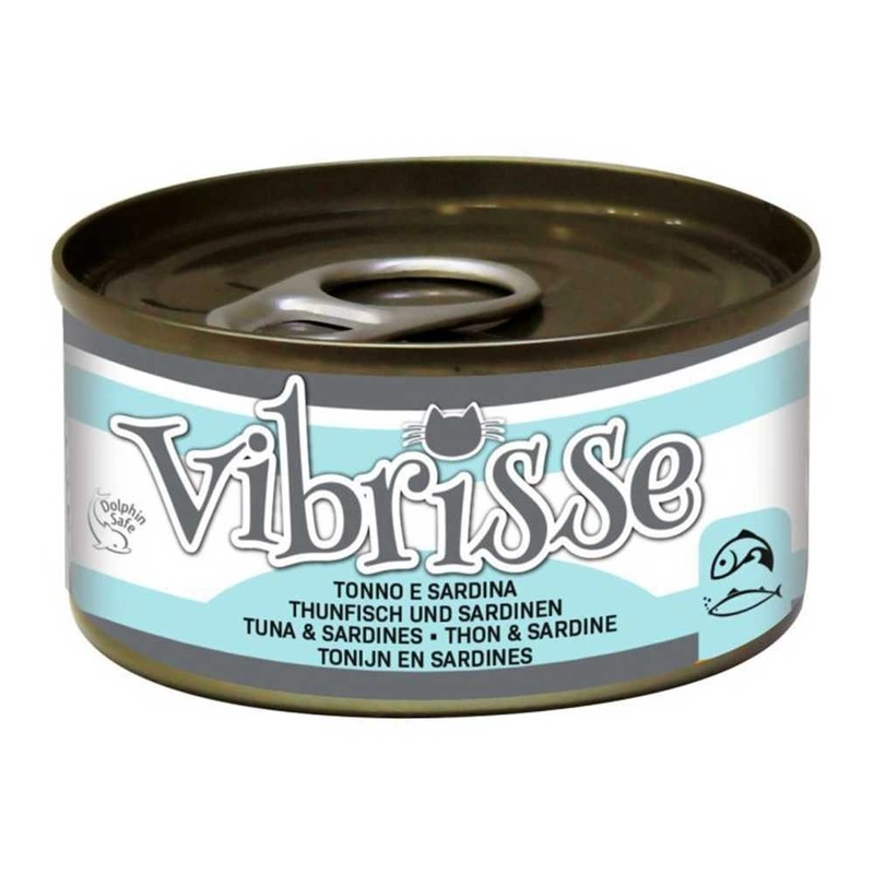 Vibrisse влажный корм для кошек 70 г - с тунцом и сардинами (8023222197497) 