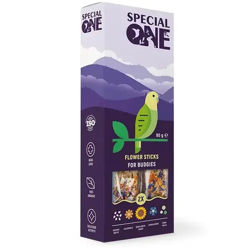Палички для хвилястих папуг Special One Квіткові 90г (4823082423477)