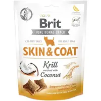 Brit Care Functional Snack Skin&Coat Krill ЛАСОЩІ Супер-преміум собаки (з крилем та кокосом) 150 г 