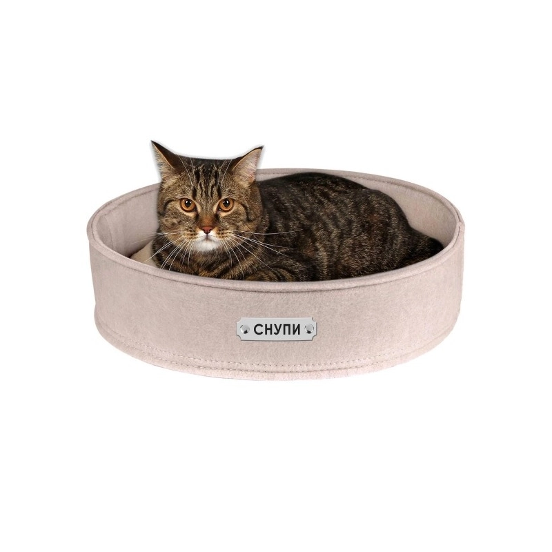 BronzeDog лежак для котів та собак 45х11 см - бежевий (2007033009473)  - фото 2