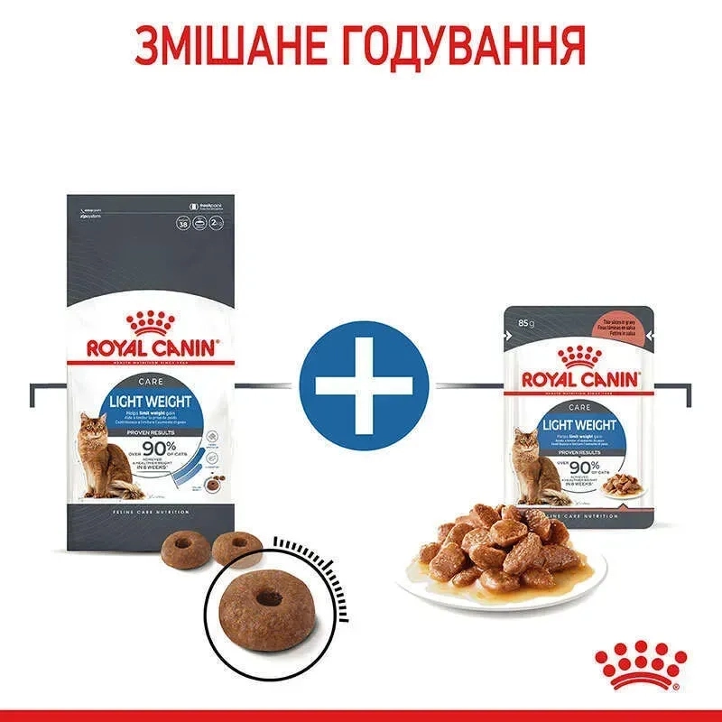 Royal Canin Light Weight Care ВОЛОГИЙ КОРМ Супер-преміум коти (для профілактики зайвої ваги) 85 г  - фото 4