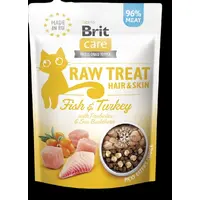 Brit Care Raw Treat Hair&Skin ЛАСОЩІ Супер-преміум коти (з рибою та індичкою) 40 г 