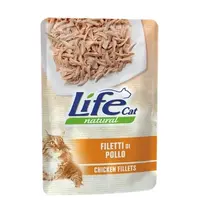 Lifecat Natural ВОЛОГИЙ КОРМ Супер-преміум коти (з курячим філе) 70 г 