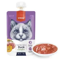 Wanpy Duck&Pumkin ВОЛОГИЙ КОРМ Premium коти (крем-пюре з качкою та гарбузом) 90 г 