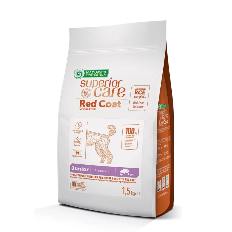Natures Protection Superior Care Red JUNIOR СУХИЙ КОРМ Холістік цуценята (з лососем) 1.5 кг 