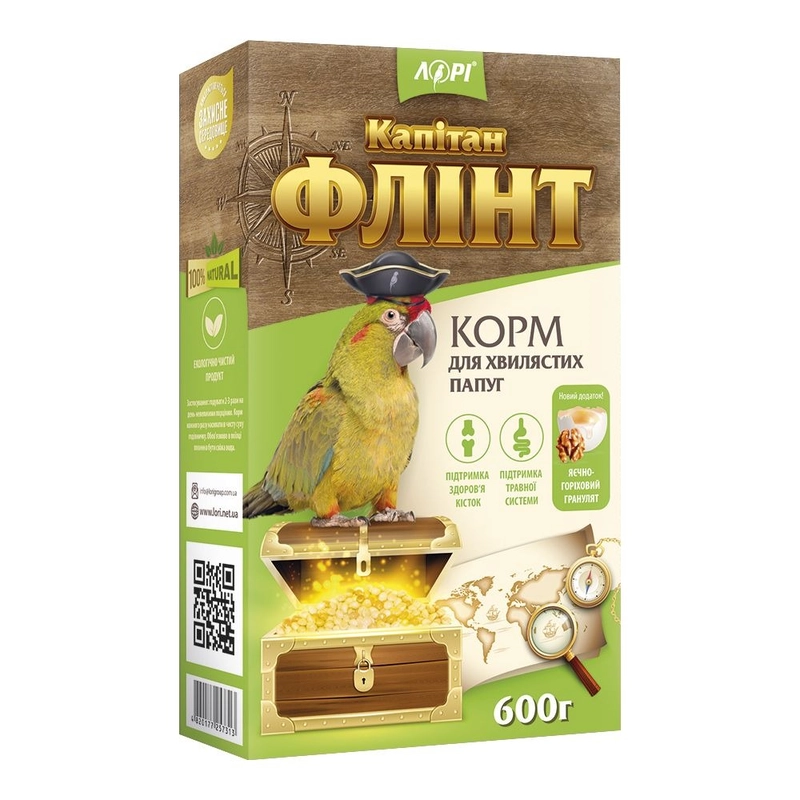 Лорі Флінт корм для хвилястих папуг 600 г (4820177257313) 