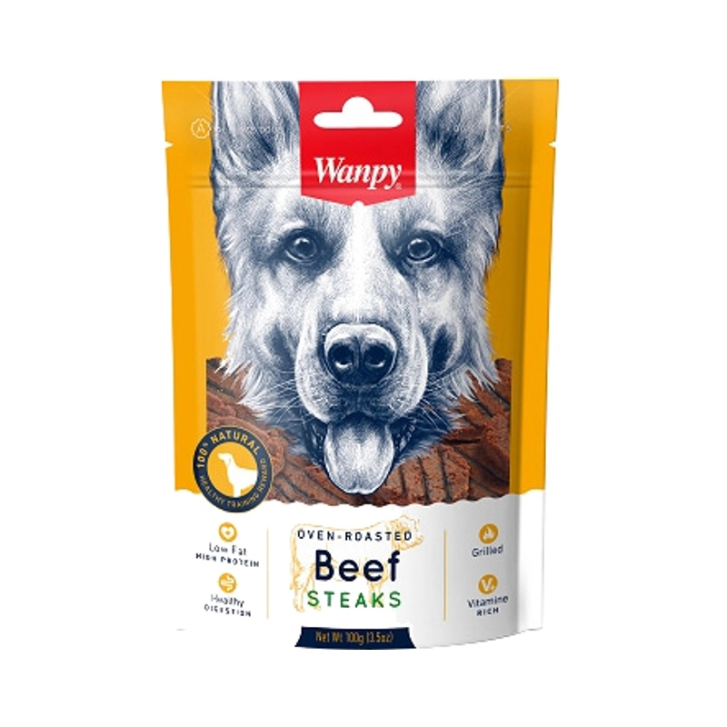 Wanpy Oven Beef Steak Grilled ЛАСОЩІ Premium собаки (філе яловичини) 100 г 