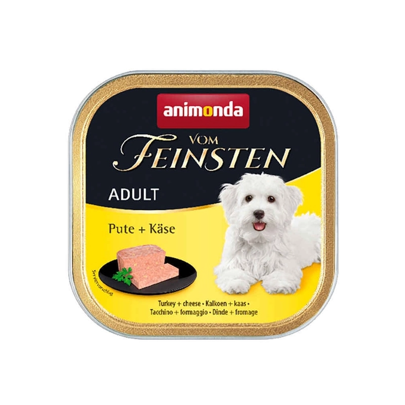 Animonda Vom Feinsten Turkey & Cheese ADULT ВОЛОГИЙ КОРМ Premium собаки (з індичкою і сиром) 150 г 