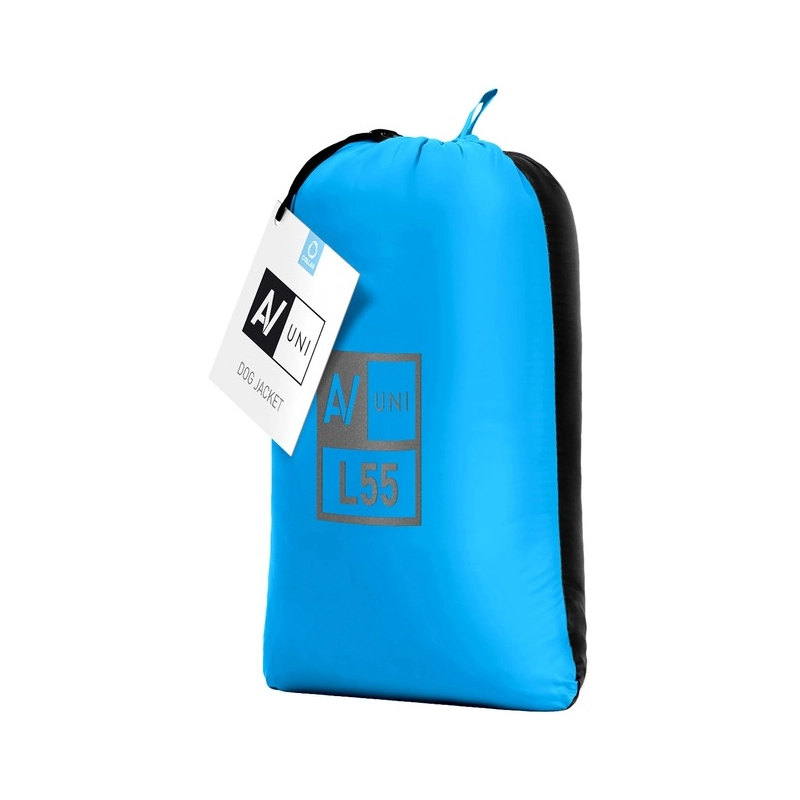 AiryVest Uni куртка двостороння для собак L 55 - блакитно-чорна (4823089313429)  - фото 1