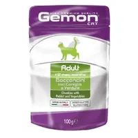Gemon Adult Bocconcini ВОЛОГИЙ КОРМ Економ коти (з кроликом та овочами) 100 г 