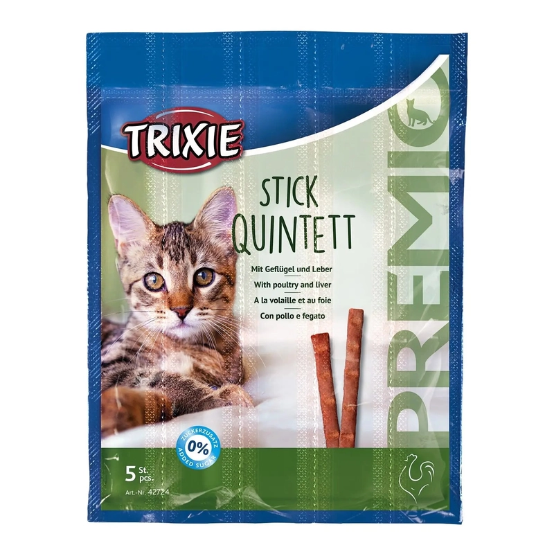 Trixie Premio Quintett Sticks ЛАСОЩІ Premium коти (з птицею та печінкою) 5 г 