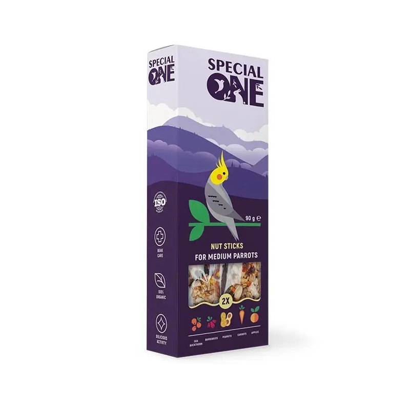 Палички для середніх папуг Special One Горіхові 90г (4823082423453) 