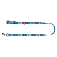 WAUDOG Nylon повідець для собак S - з QR паспортом, з малюнком Етно, нейлоновий, синій (4823089312415)  - фото 1