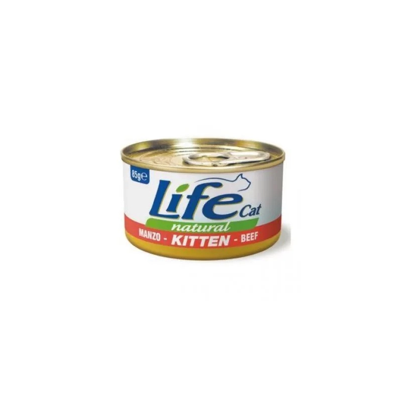 Lifecat Natural Kitten ВОЛОГИЙ КОРМ Супер-преміум кошенята (з яловичиною) 85 г 