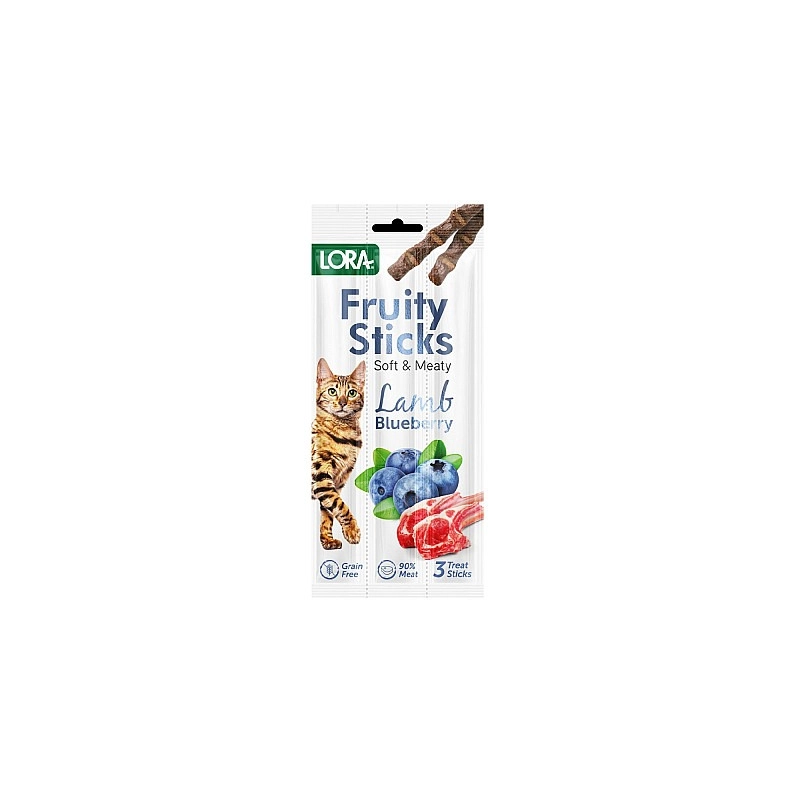 Lora Fruity Sticks ЛАСОЩІ Premium коти (з ягням та чорницею) 5 г 