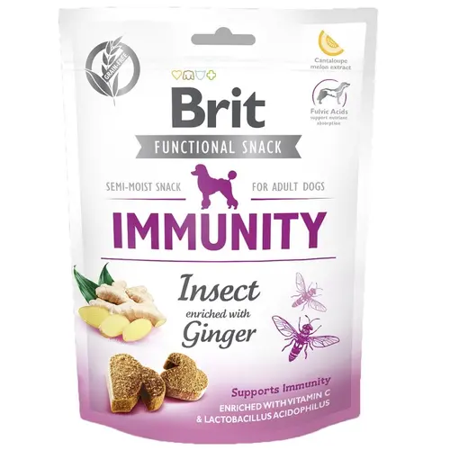 Brit Care Functional Snack Immunity Insect ЛАСОЩІ Супер-преміум собаки (з комахами та імбиром) 150 г