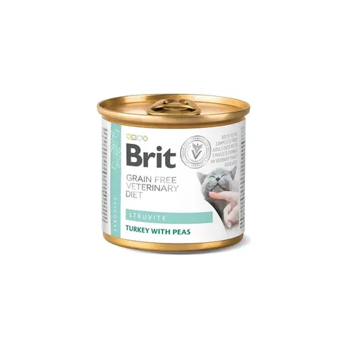 Brit VetDiet GF Struvite ВОЛОГИЙ КОРМ Холістік коти (для підтримки сечовидільної системи) 200 г