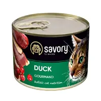 Savory Gourmand Duck вологий корм для котів 200 г - з качкою (4820232630617) 