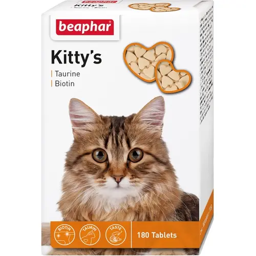 Kittis Taurine лакомство для кошек 180 табл - с таурином (8711231125784)
