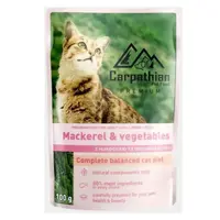 Carpathian Pet Food Mackerel&Vegetables ВОЛОГИЙ КОРМ Premium коти (з макреллю та овочами) 100 г 