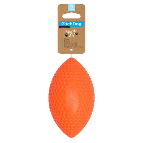 PitchDog ігровий м'яч для собак D=9 cм - для апортировки, помаранчевий (4823089302577)