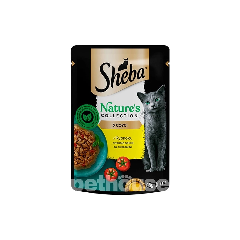 Sheba Nature`s Collection ВОЛОГИЙ КОРМ Premium коти (з куркою, томатом та олією) 85 г 