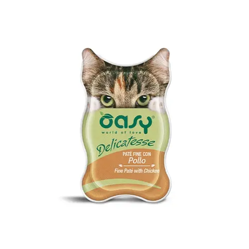Oasy Cat вологий корм для котів 85 г - з куркою (8053017342207)